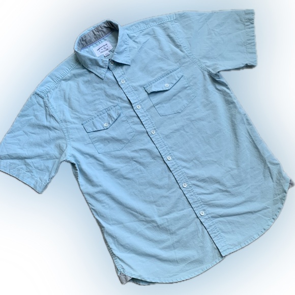 Boys 14/16 Button Down cotton/polyester Shirt | Paper Denim And Cloth - Picture 2 of 3
